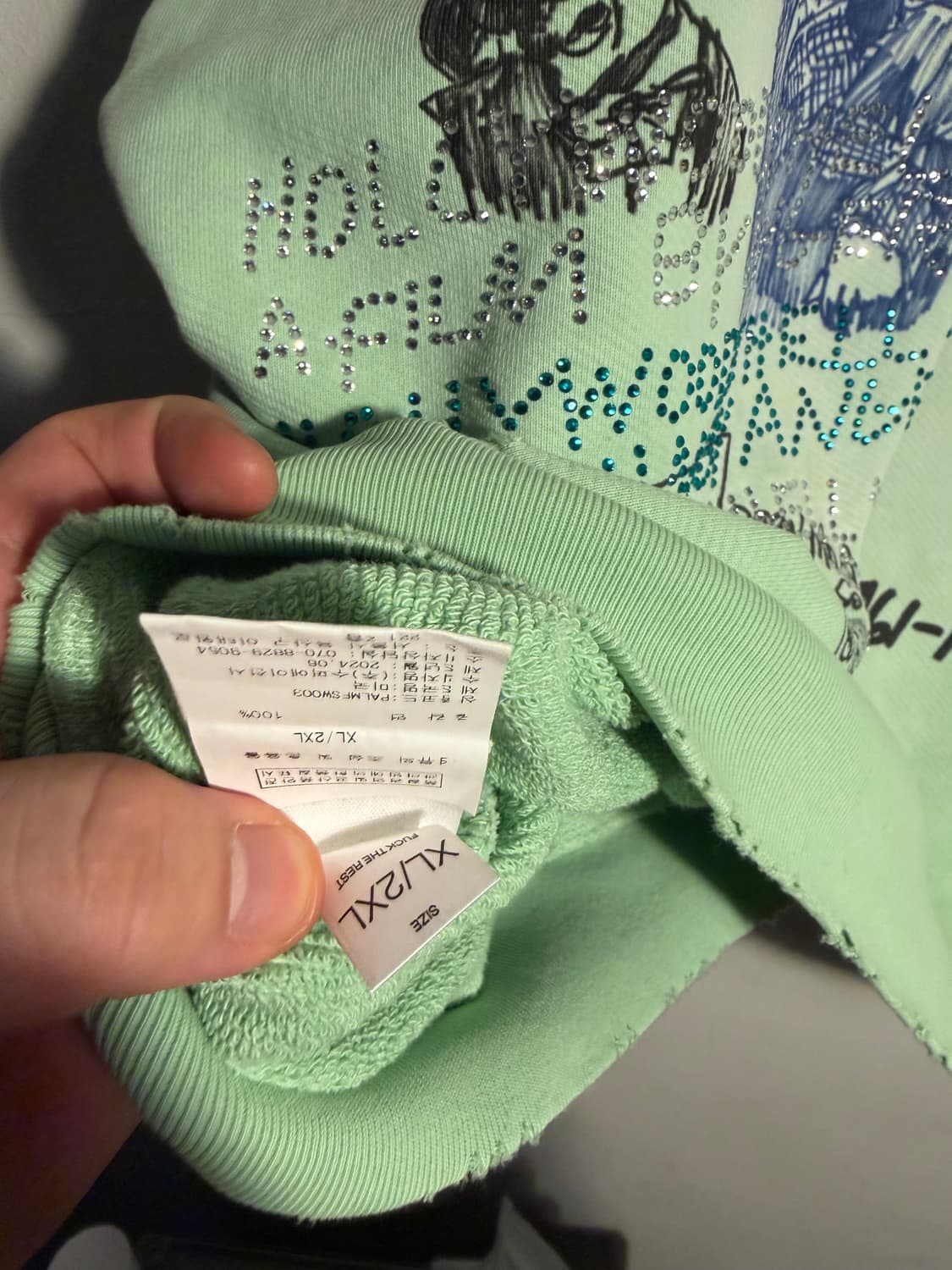 Paly Hollywood 팔리할리우드 민트 후드 XL/XXL 상품이미지6