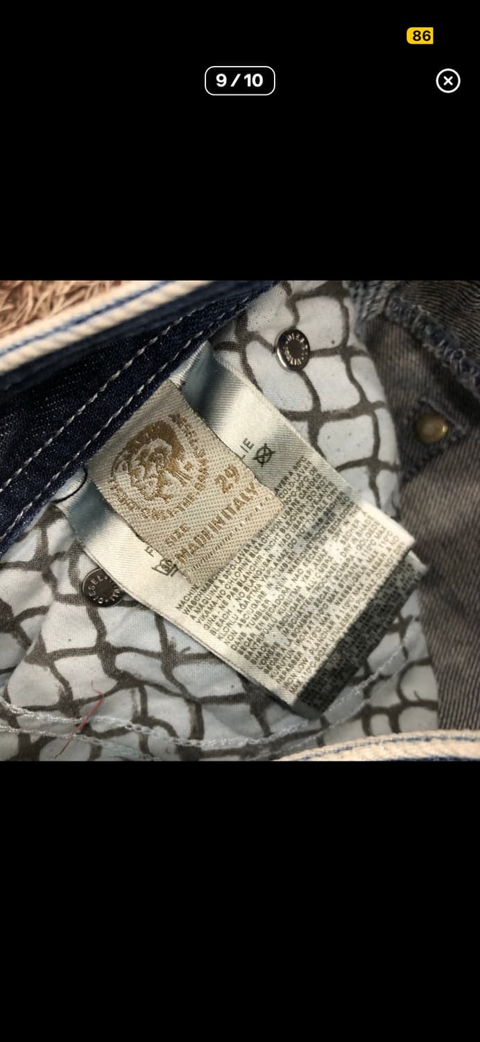 디젤 Timmen 디스 워싱 데님 팬츠 상품이미지9