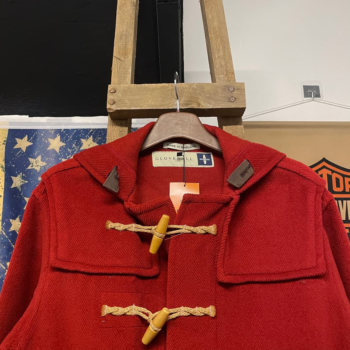 90s 글로버올 GLOVERALL 클래식 후드 더플 코트 떡볶이 코트 상품이미지3