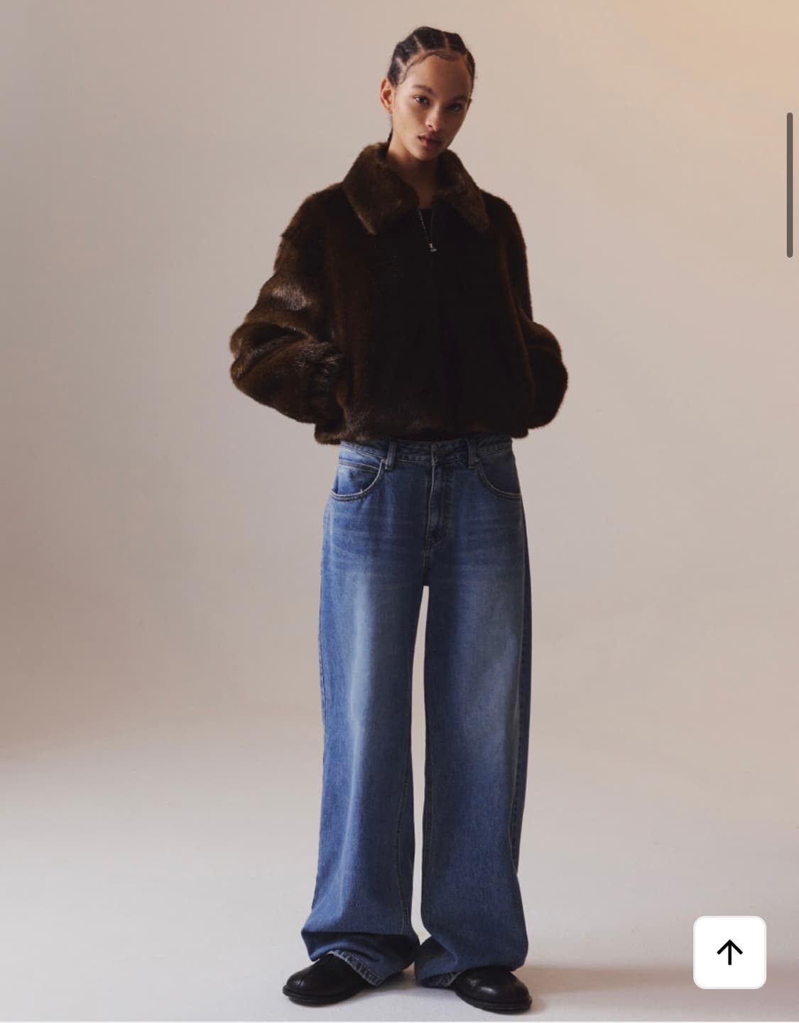 인사일런스우먼 퍼자켓 브라운 M 상품이미지1