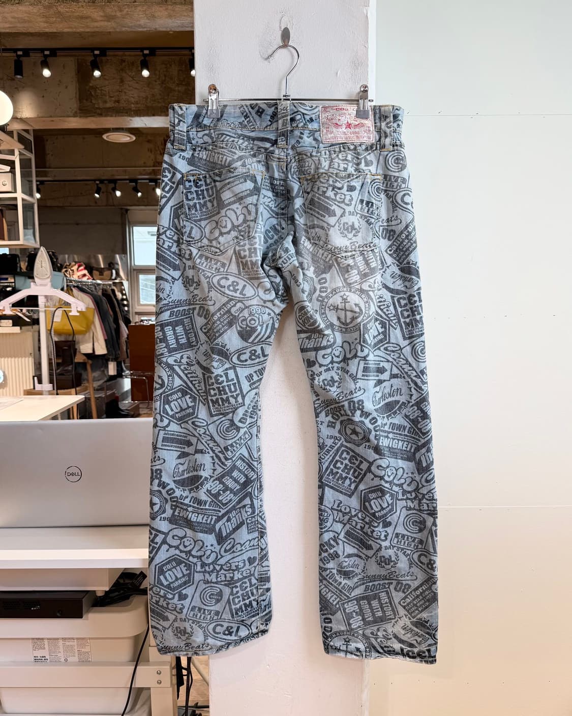 코앤루 데님 풀프린팅 팬츠 상품이미지4