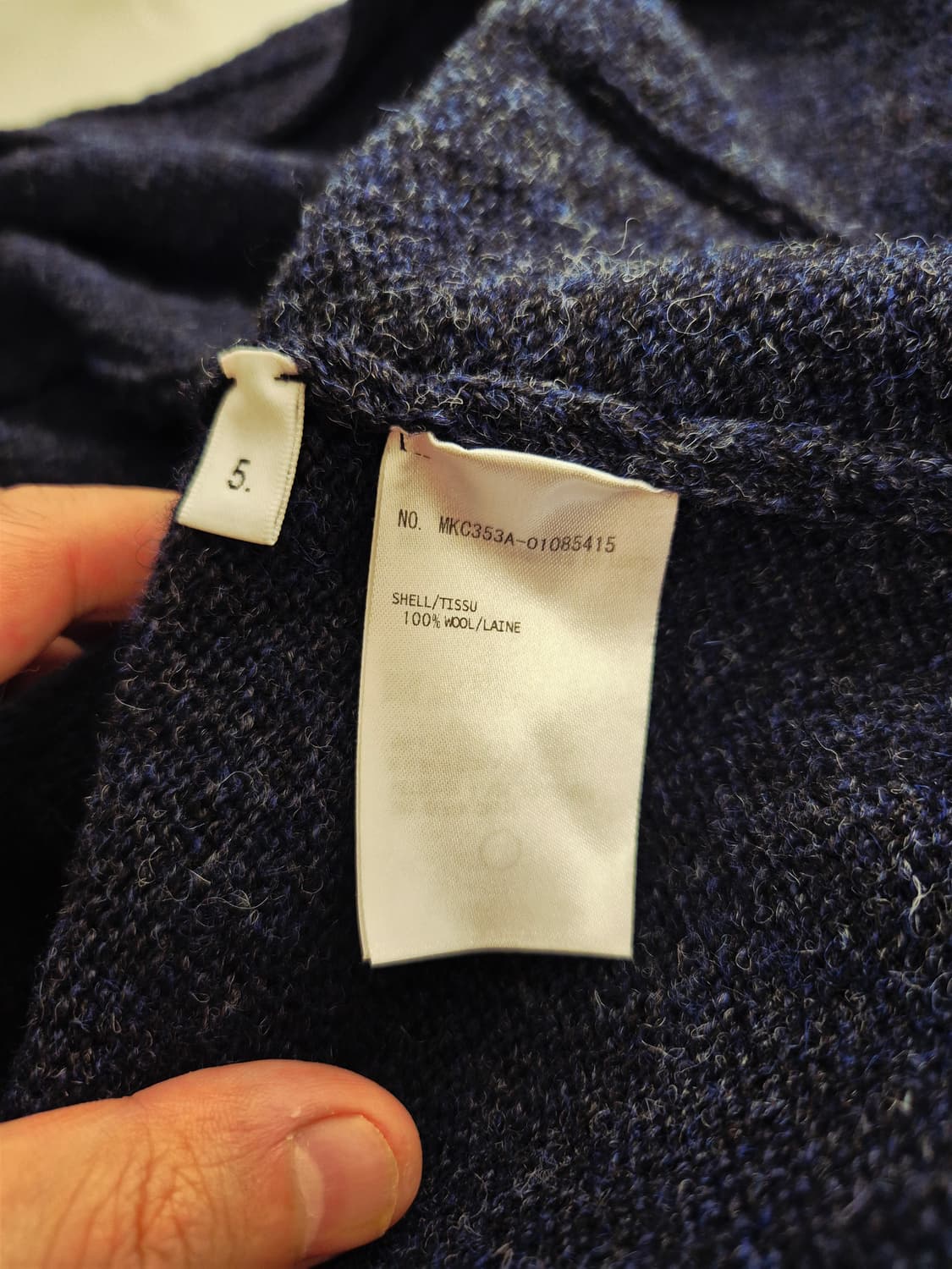 톰브라운 사선 가디건 네이비 사이즈 5 상품이미지4