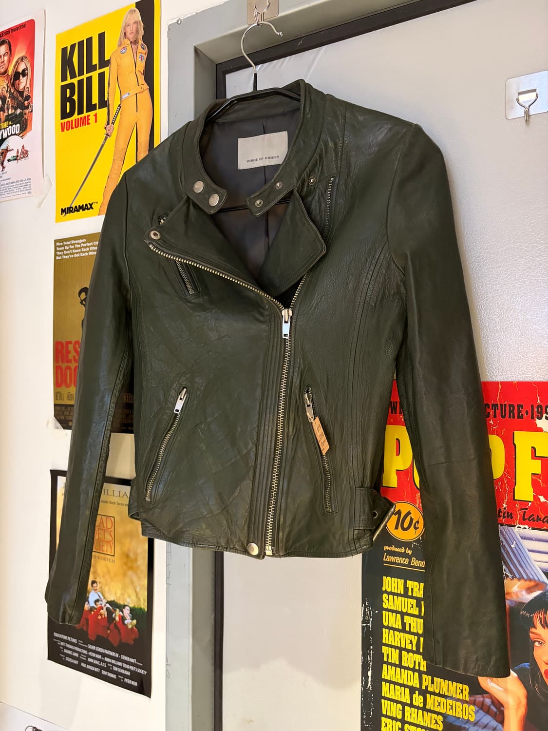 VOV 보브 카키 양가죽 레더자켓 상품이미지1