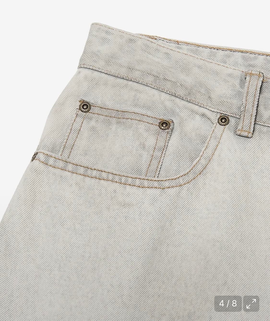 위캔더스 FACE DENIM PANTS (S.GREY) 상품이미지4