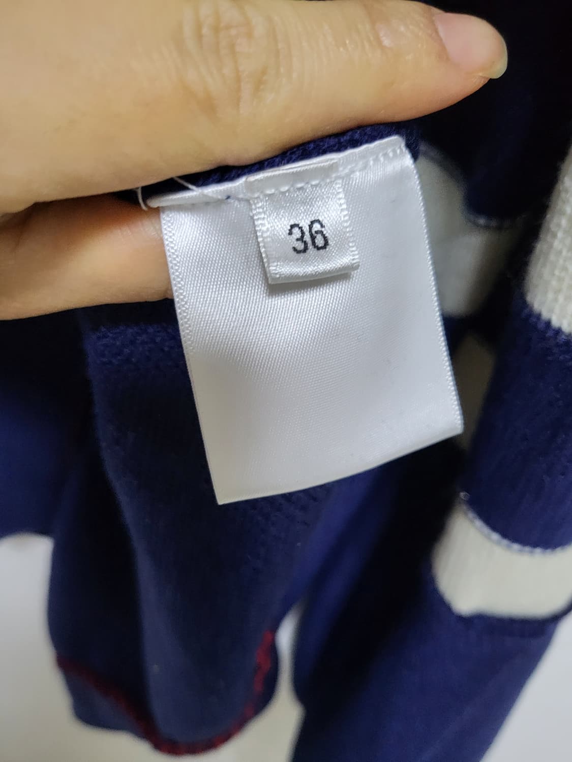 sonia Rykiel 스트라이프 니트 스웨터 네이비 one size 상품이미지6