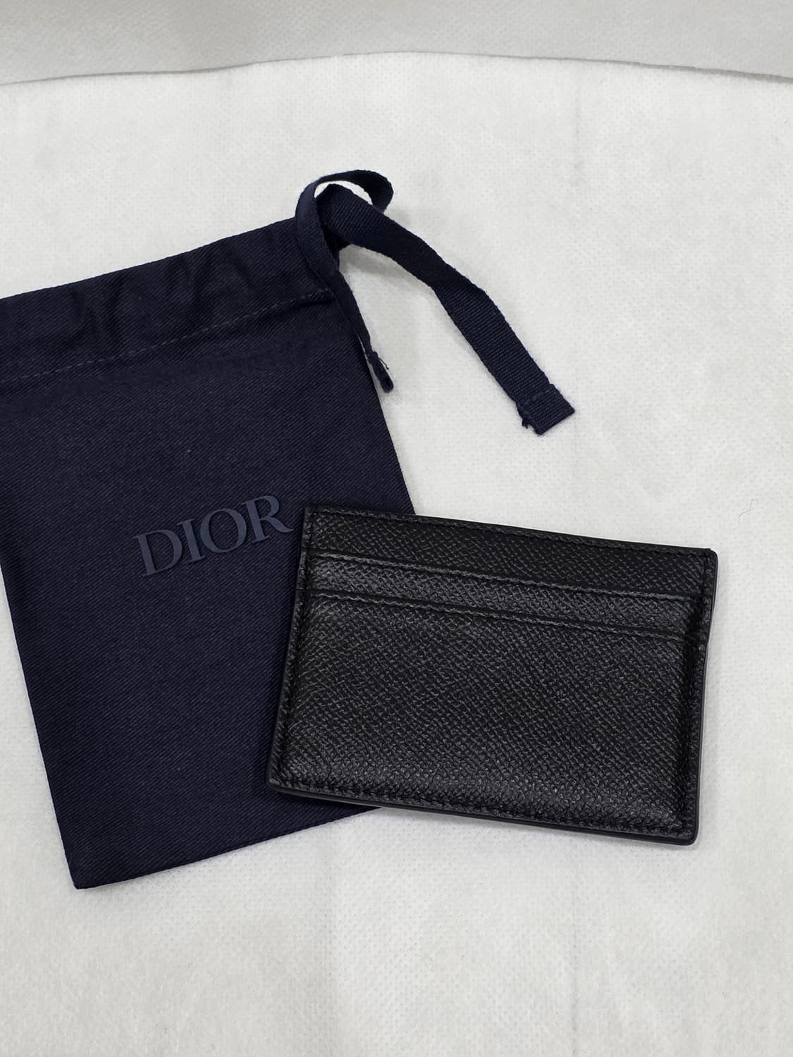 디올옴므 cd로고 카드지갑 블랙 풀박 구성 상품이미지4