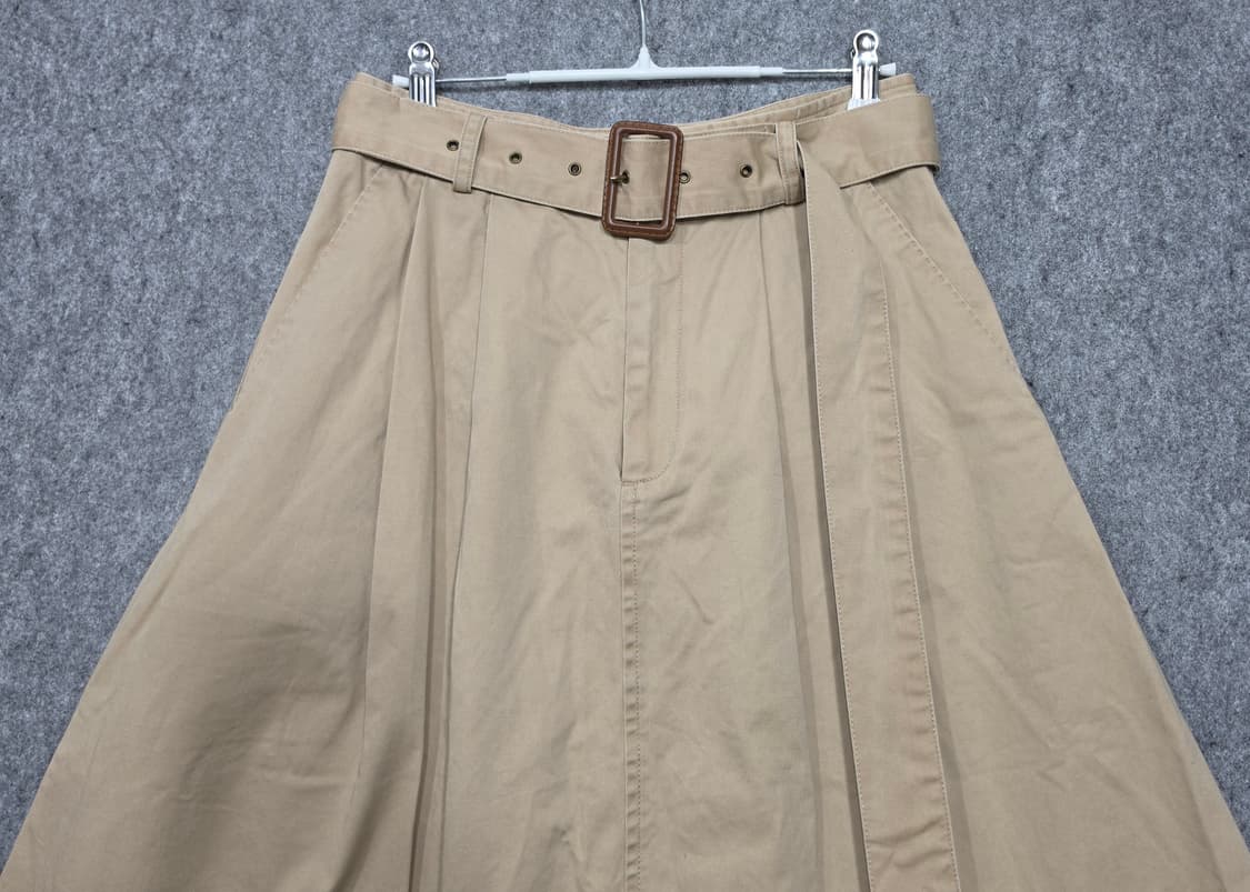 폴로 랄프로렌 벨티드 투턱 코튼 올드머니 A라인 스커트 치마 2사이즈 상품이미지3