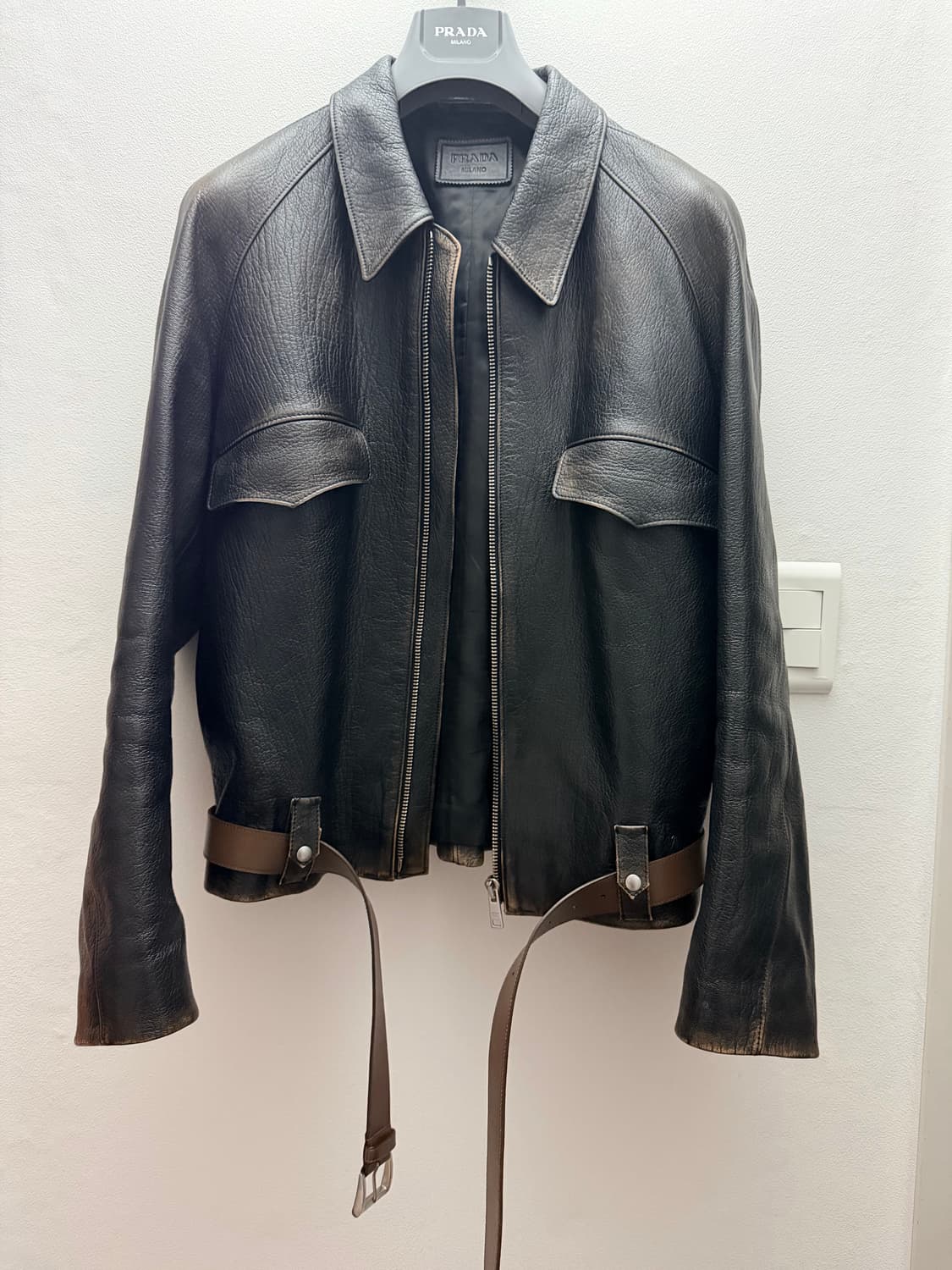 프라다 나파 가죽 자켓 상품이미지1