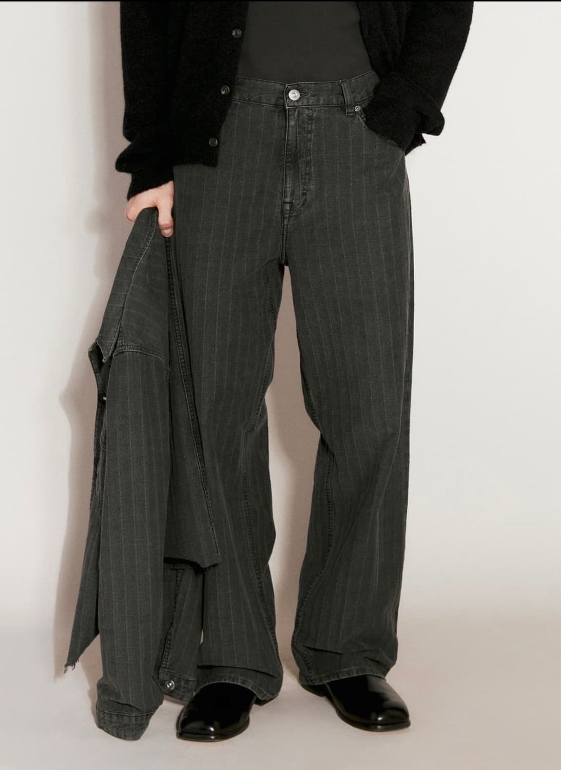 vast cut grey torino stripe denim 상품이미지1