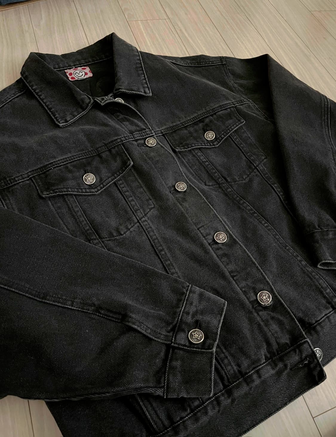 스타팀 블랙데님 자켓 S 사이즈 상품이미지5