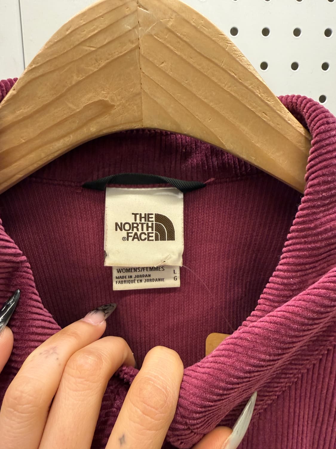 노스페이스 버건디 코듀로이 자켓 U1045 상품이미지5