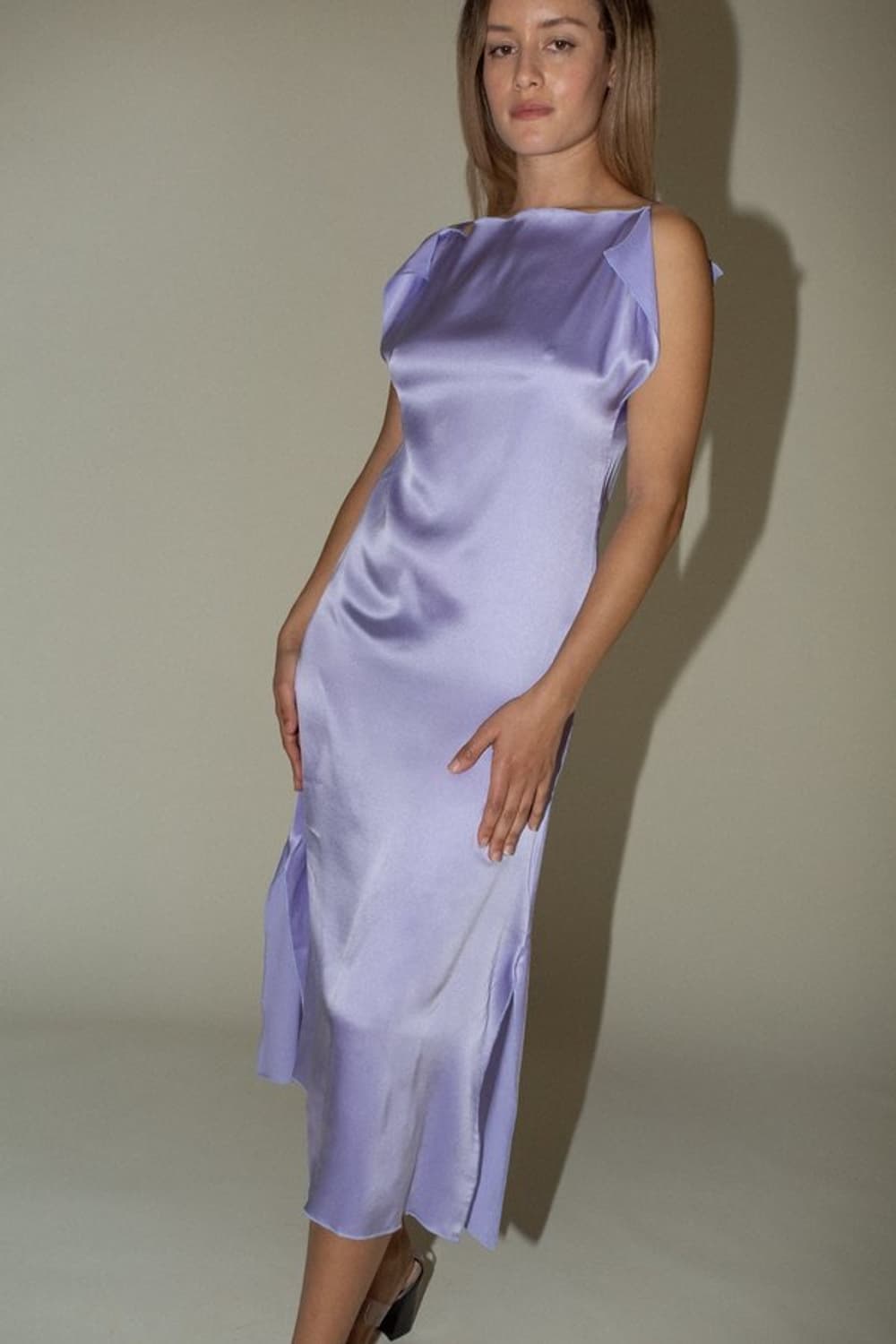BaseRange Silk Rey Dress - Purple 상품이미지3