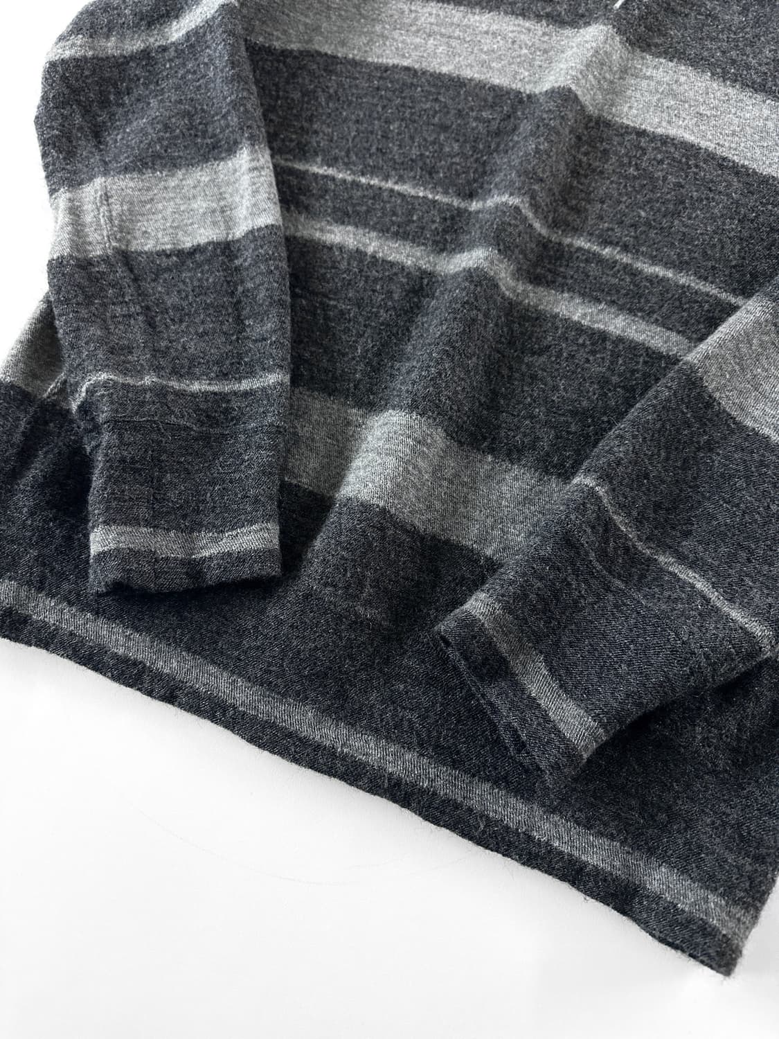 2011 AD 준야 와타나베 꼼데 가르송 스트라이프 울 니트 후디 상품이미지9