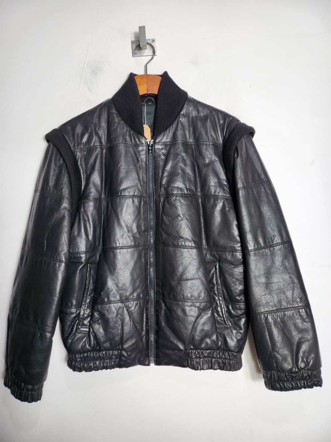 빈티지 절개 가죽 자켓 상품이미지1