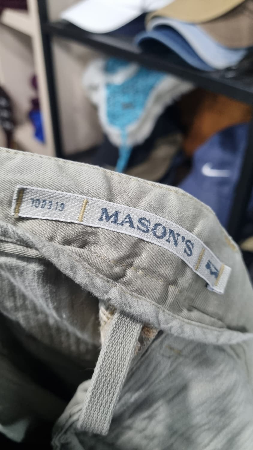 (mason's) 메이슨스 자수 커스텀 베이지색 카고팬츠 32size 상품이미지5