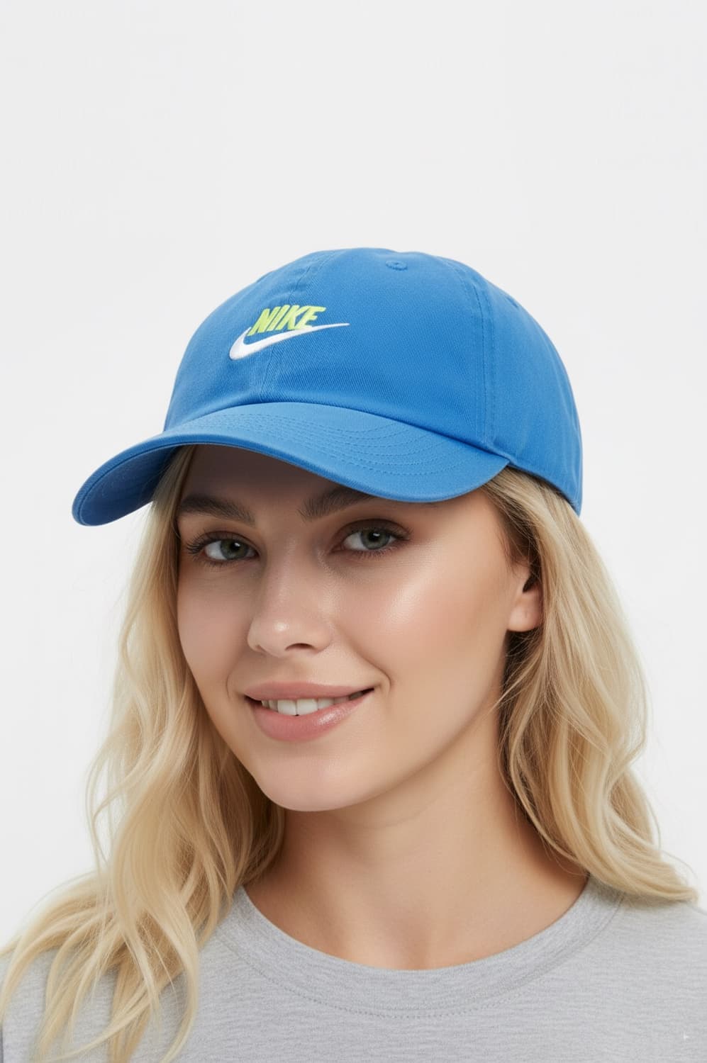 NIKE 나이키 빈티지 헤리티지86 스카이블루/형광노랑 볼캡 모자 운동 상품이미지1