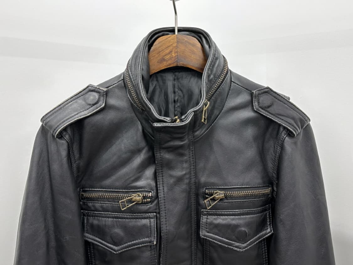 SHEEP SKIN LEATHER JACKET (M) 상품이미지2