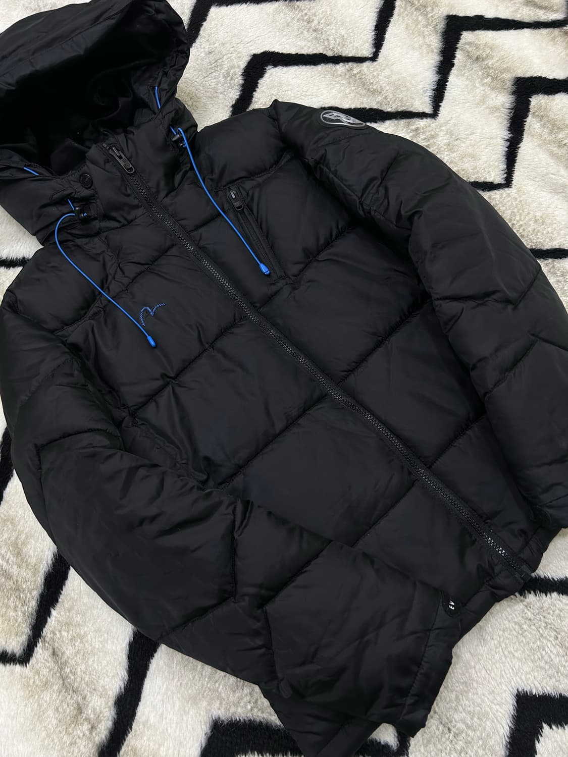 [여성L]에비수 후드 패딩/블랙 상품이미지2