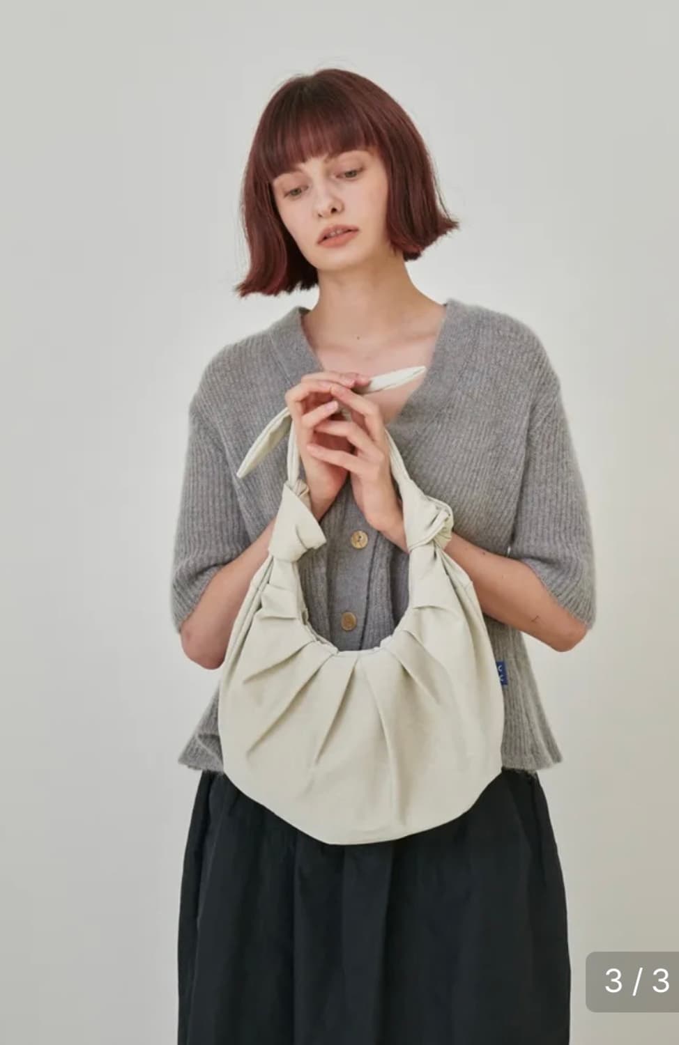 아코크 Stone Croissant Medium Bag_SnowBeige 상품이미지1
