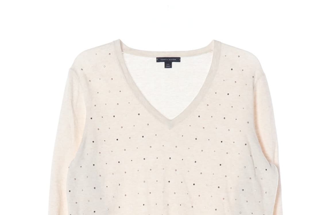 타미힐피거 올드스쿨 화이트니트 상품이미지3