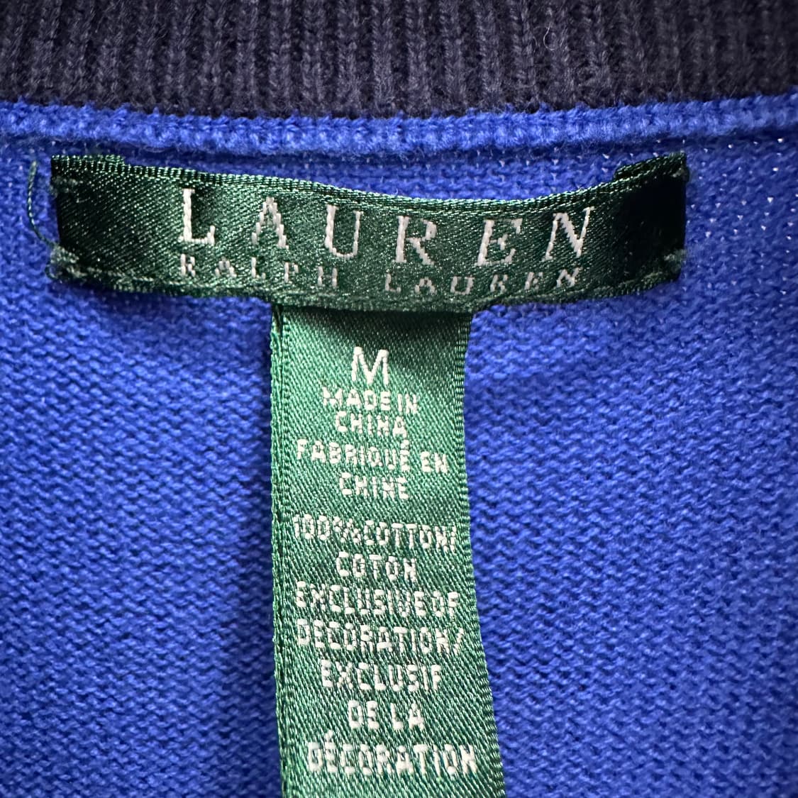 90 폴로 로렌 랄프로렌 여자 반집업 니트 상품이미지3