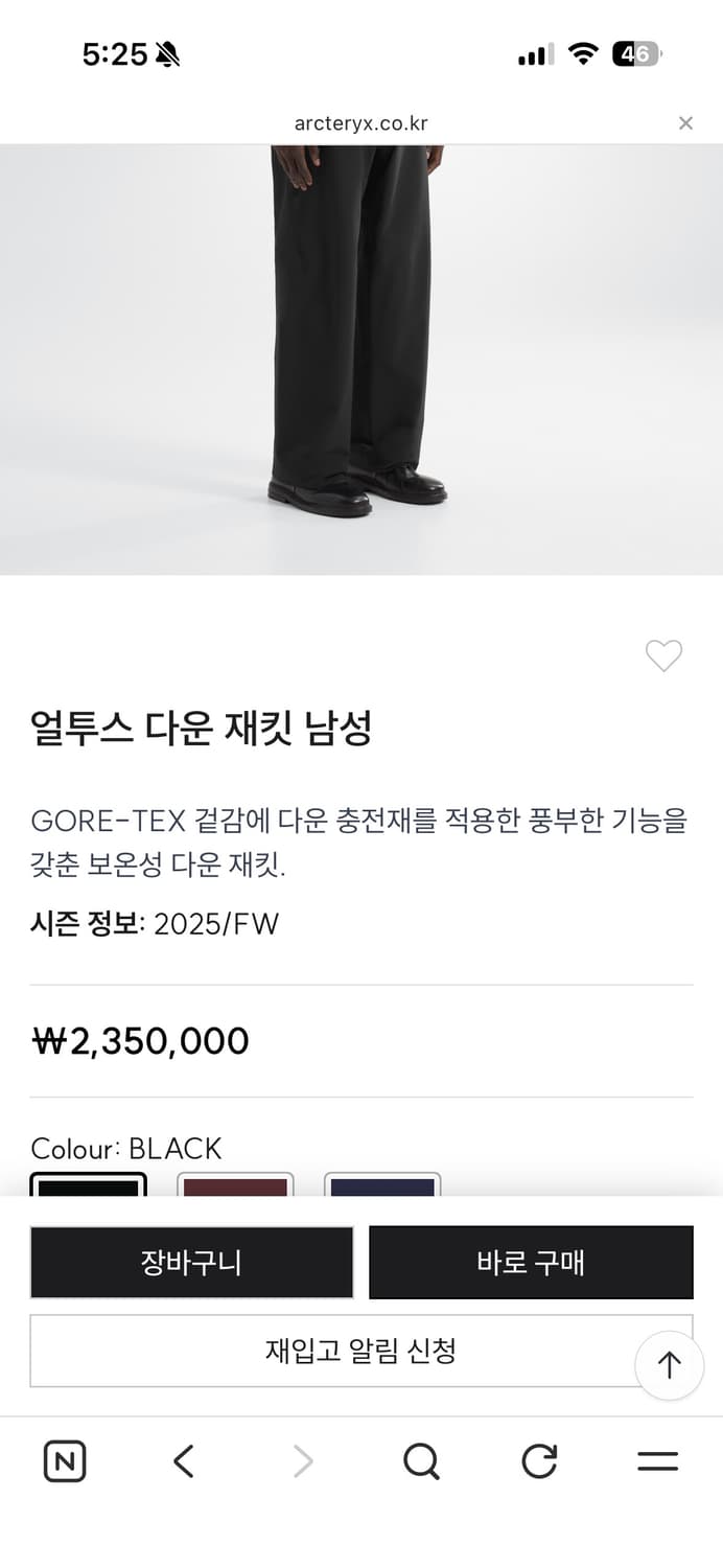 아크테릭스 베일런스 얼투스 altus 블랙 라지 사이즈  상품이미지9