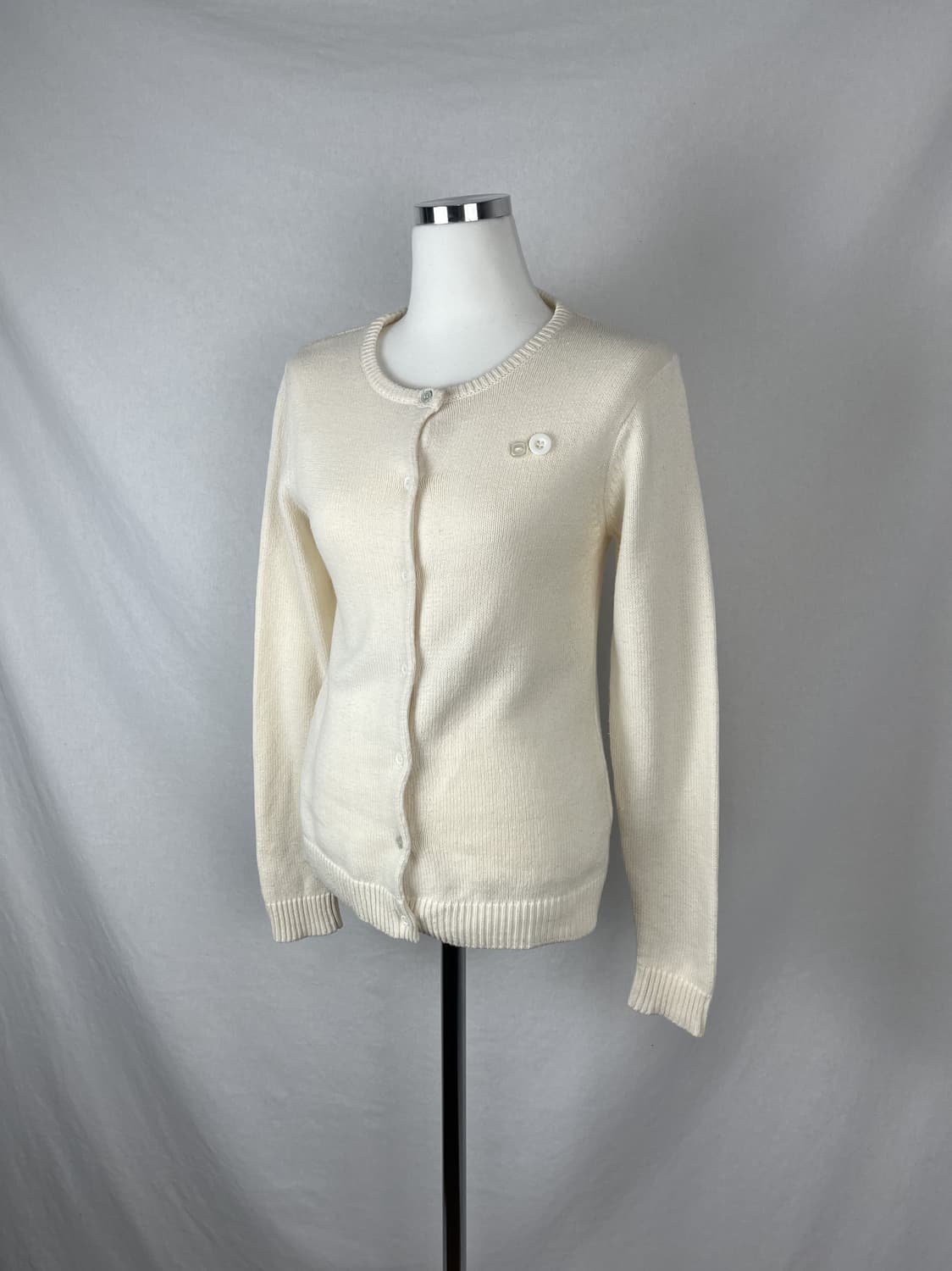 Vintage 아이보리 단추 가디건  상품이미지1