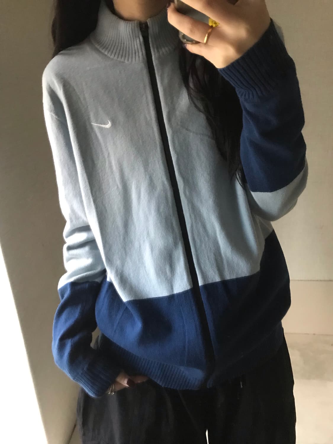 나이키 연하늘 니트집업 상품이미지3