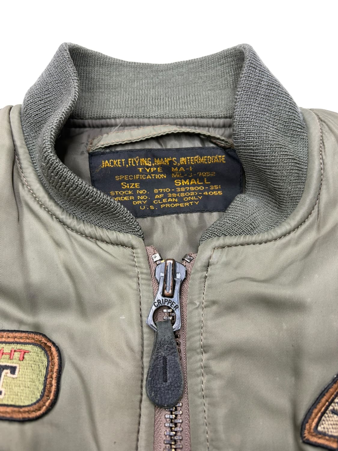 U.S. Air Force MA-1 패치 커스텀 플라이트 자켓 상품이미지5