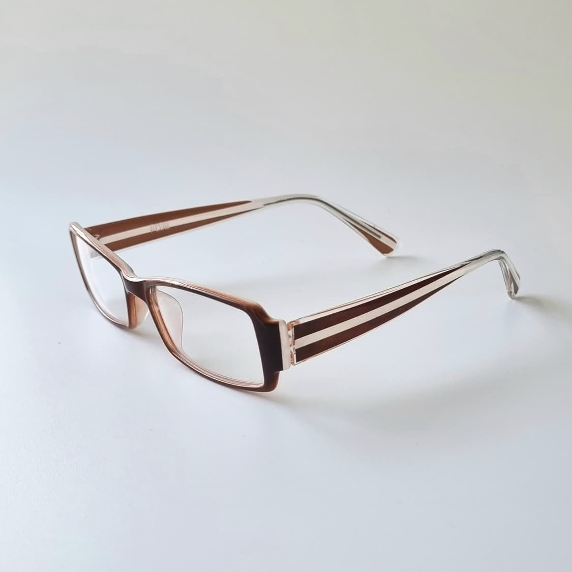 데드스탁 모던 브라운 스퀘어 프레임 안경테 상품이미지3