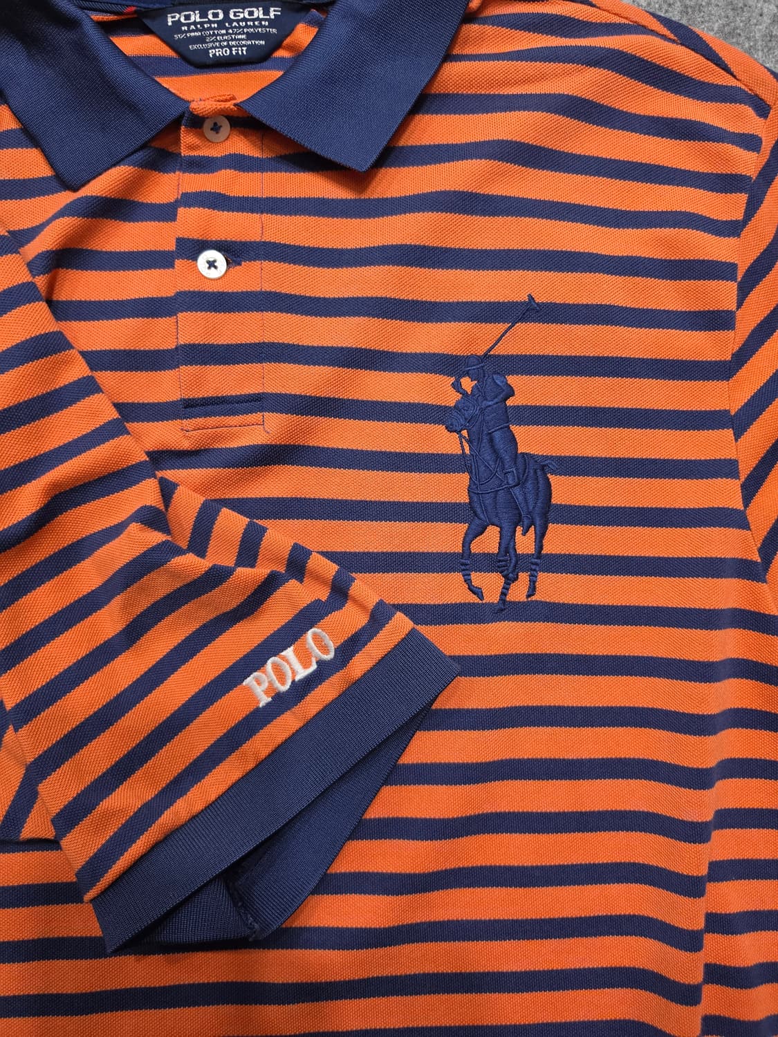 폴로 골프 빅포니 스트라이프 PK 카라 반팔티 L 상품이미지4