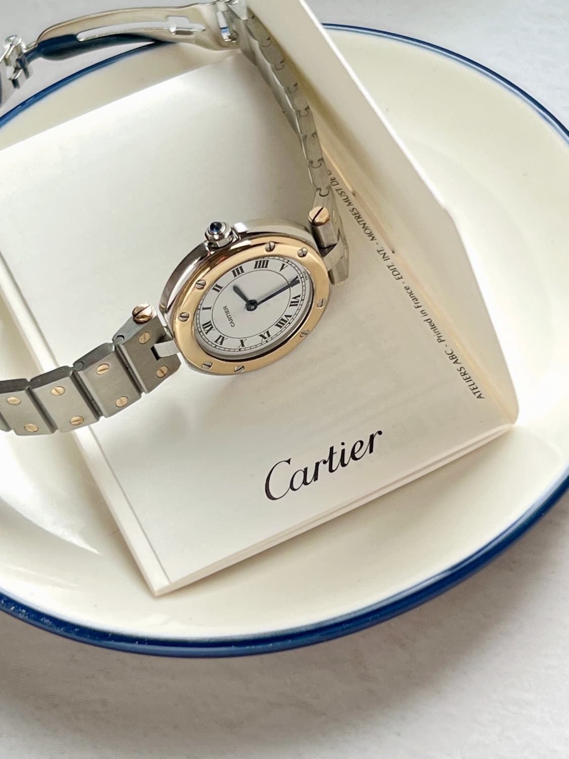 CARTIER  까르띠에 산토스  골드 콤비 여성 시계 상품이미지7