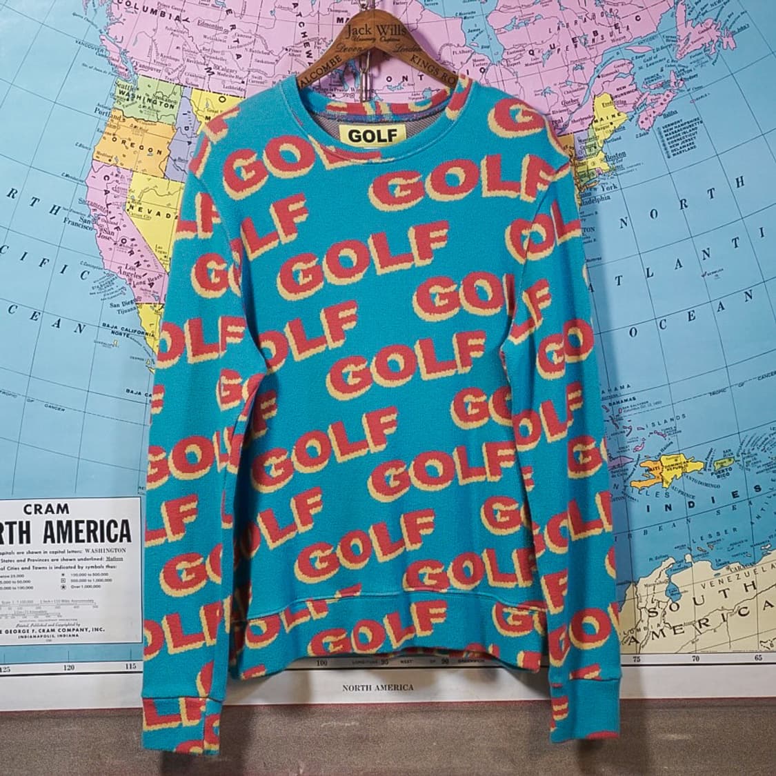 골프왕 3D 로고 니트 상품이미지3