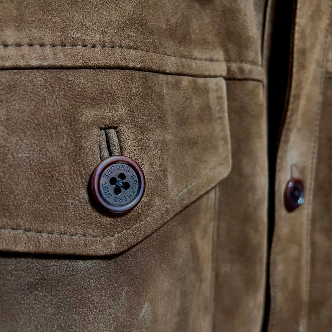 브룩스브라더스(Brooks Brothers) 양가죽 스웨이드 사파리 자켓 상품이미지4