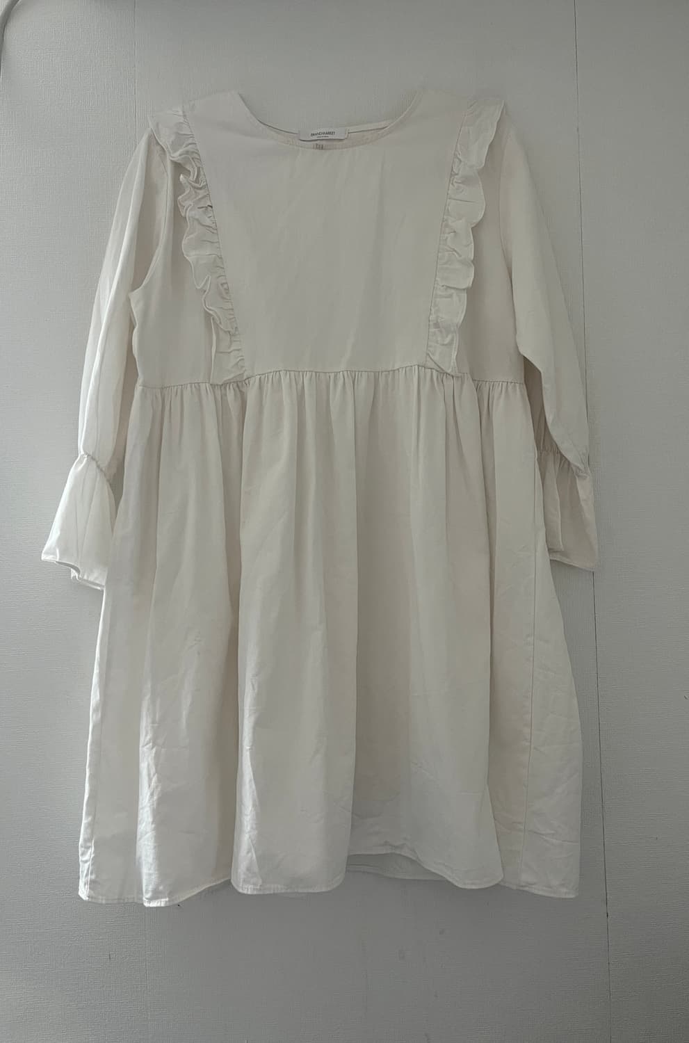 Ivory Ruffle Babydoll Dress 상품이미지1