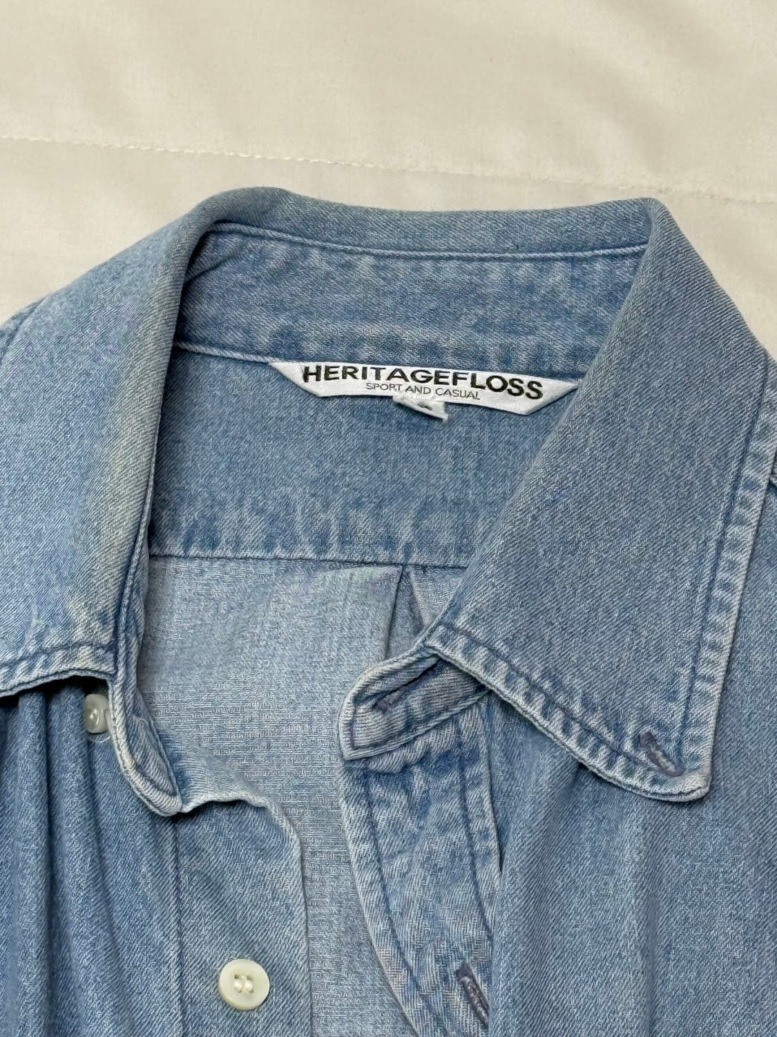 헤리티지플로스 데님 셔츠 m 상품이미지2