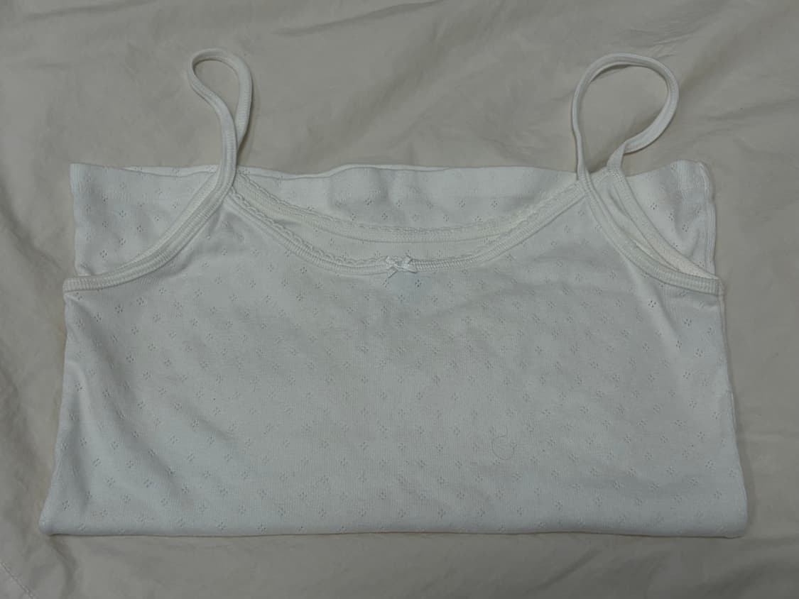 브랜드멜빌 리본 나시 화이트 상품이미지2