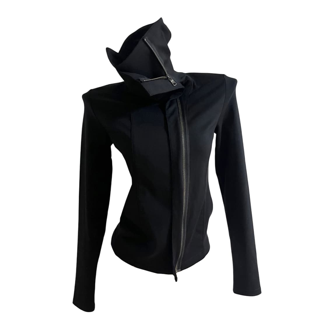 a/x 드레이프 하이넥 져지 집업 상품이미지4