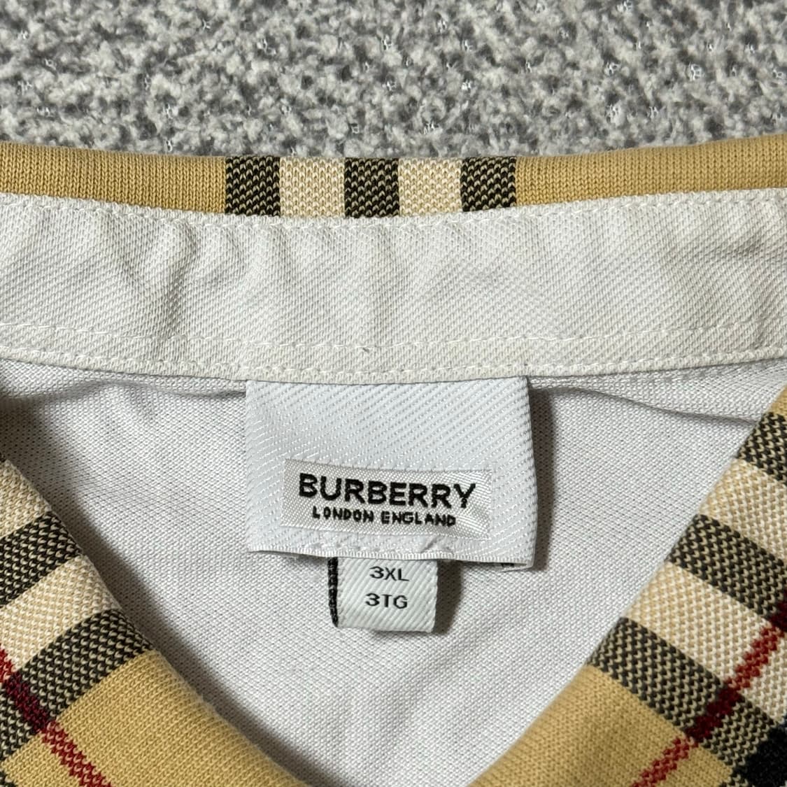 버버리 반팔 카라티 3XL 상품이미지3