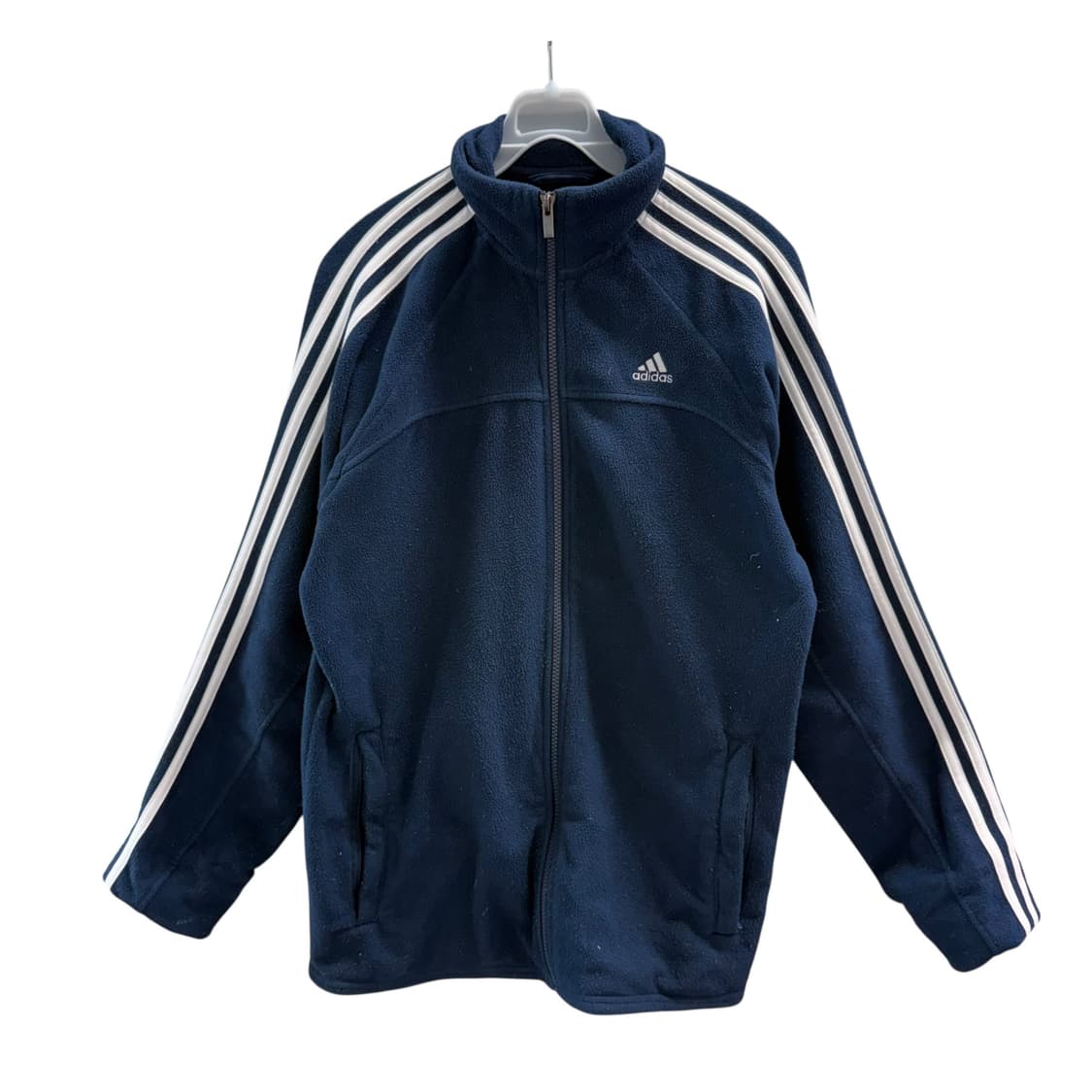 [L] 아디다스 네이비 에센셜 플리스 집업 상품이미지3