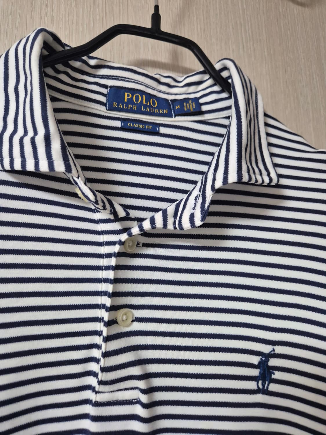 (정품) 폴로 랄프로렌 스트라이프 반팔 카라티 M 상품이미지3