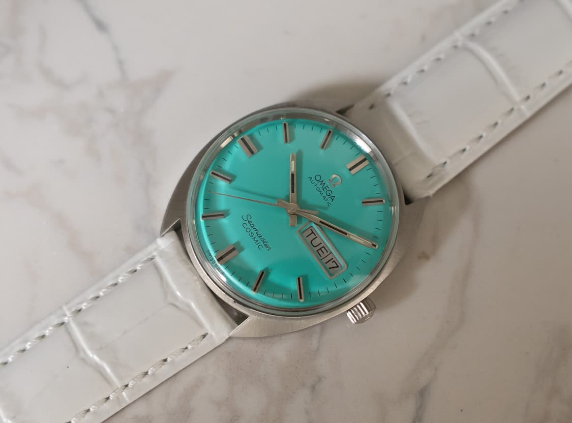 오메가 씨마스터 코스믹 티파니블루 오토매틱 빈티지 시계 상품이미지3