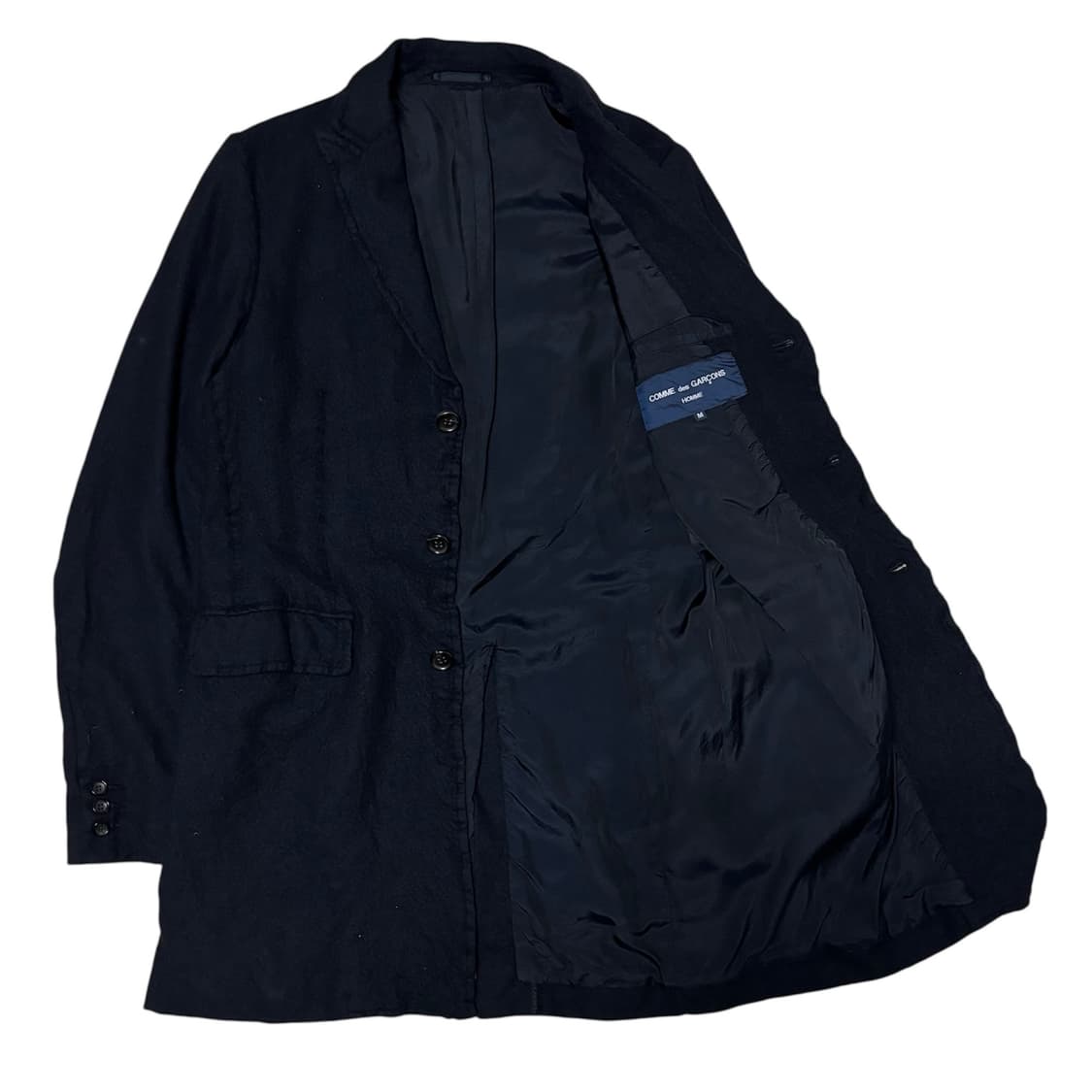 [M] 꼼데가르송 옴므 10AW 축융 울 체스터 코트 상품이미지4