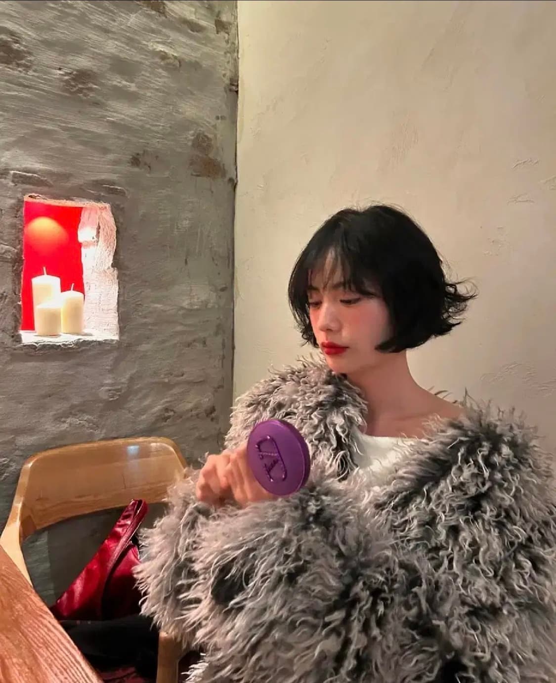 [1] SEO 에에스이오 퍼 코트 FAUX FUR COAT 상품이미지2
