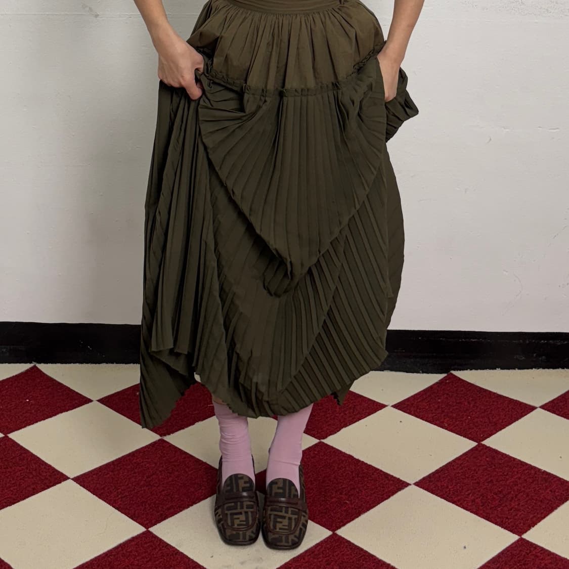 FENDI  80s-90s vintage Jacquard Rofer 상품이미지4