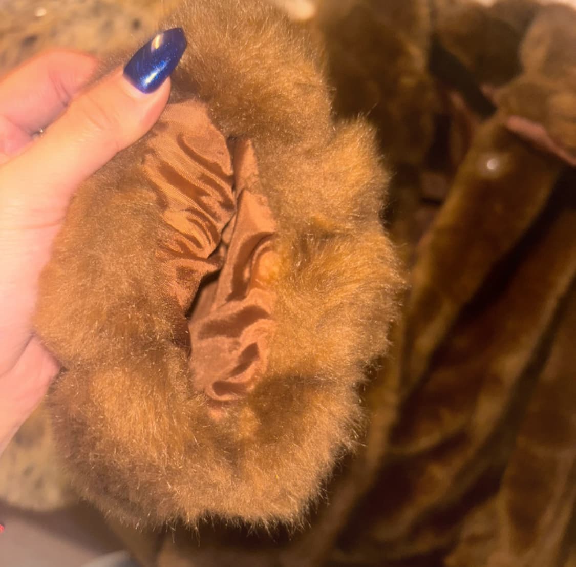 브라운 숏 퍼자켓 상품이미지5