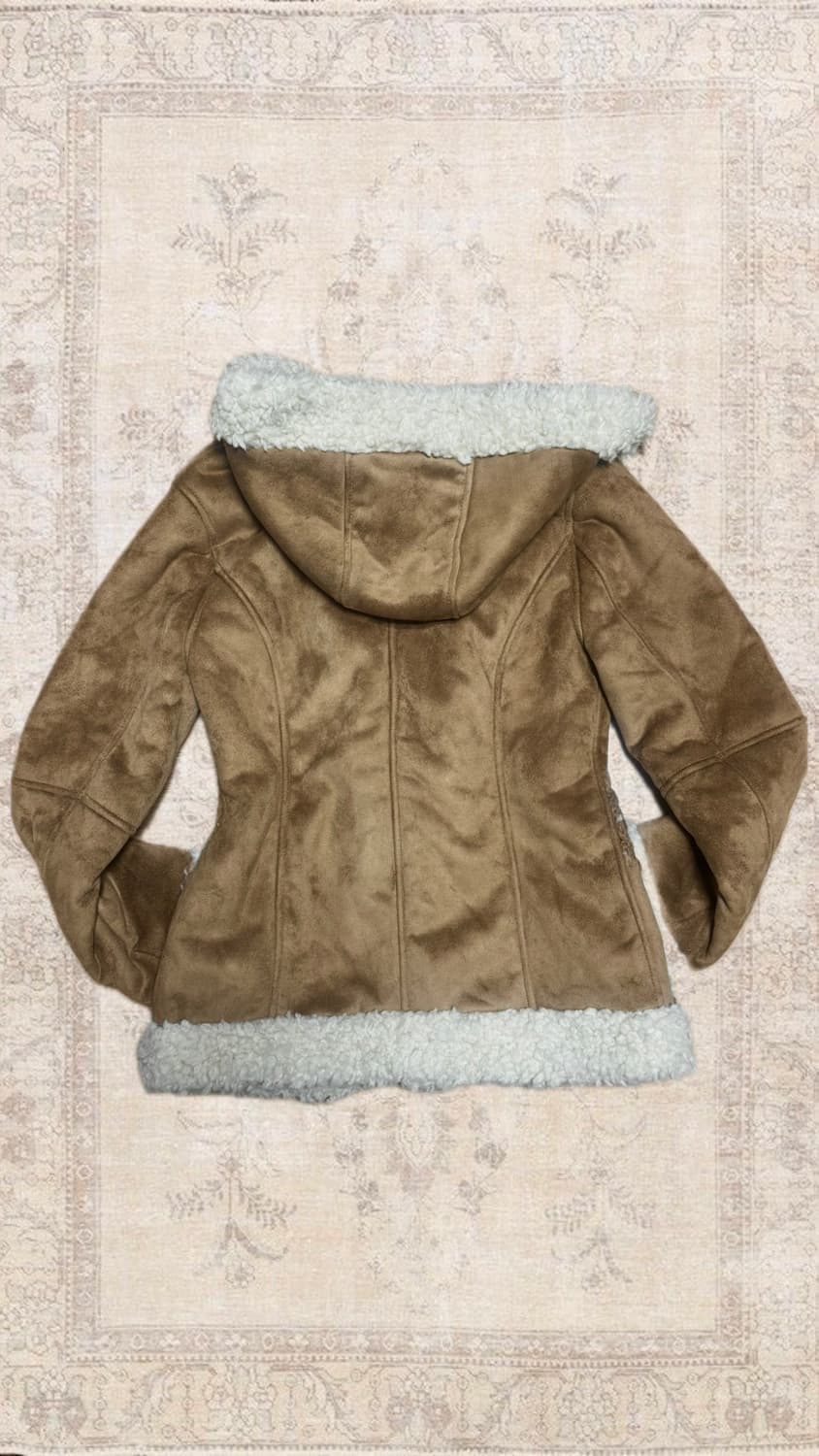 빈티지 셰어링 후드 숏코트 상품이미지2