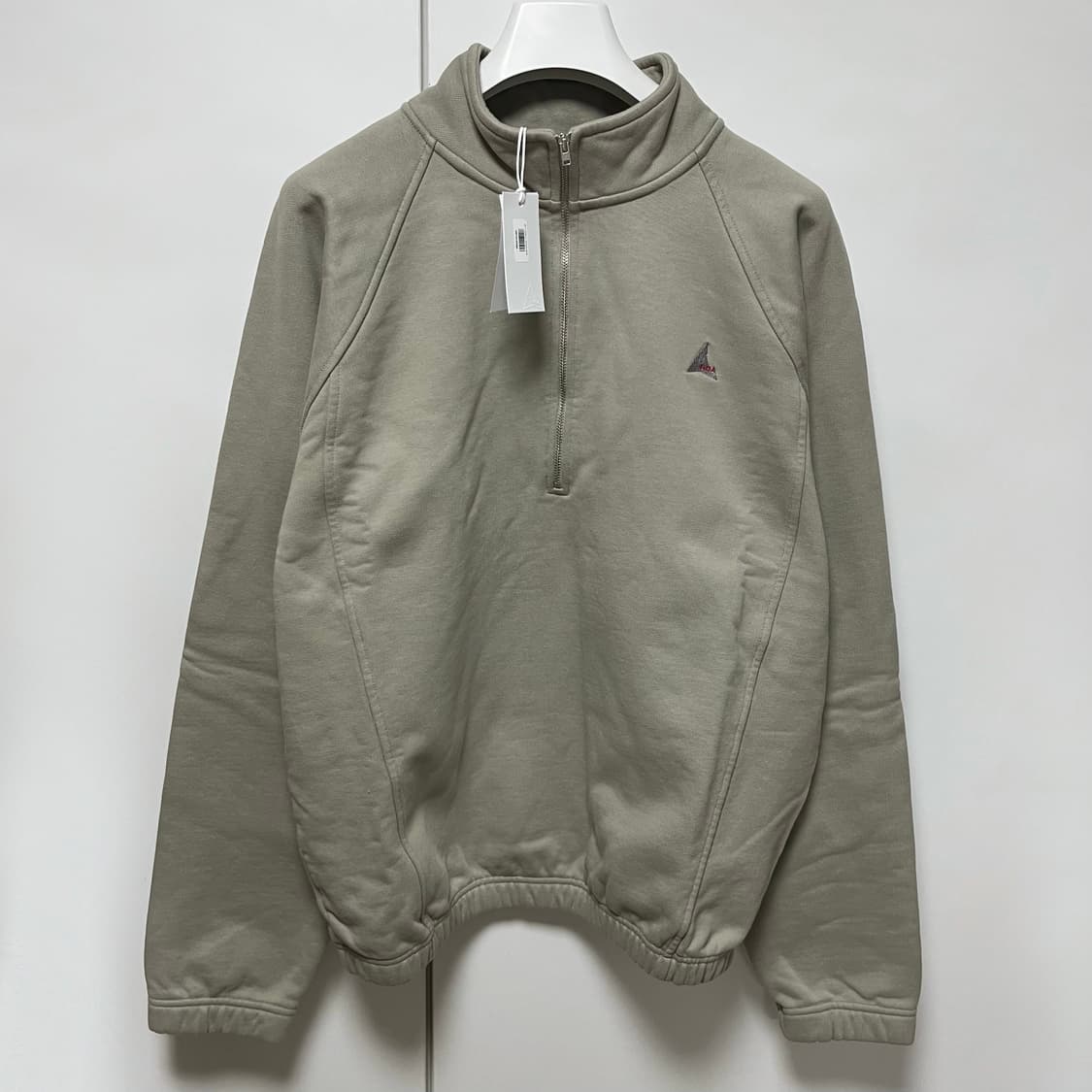 [L,XL]로아 하이킹 25fw Logo 490gsm 하프집업/그레이 상품이미지1