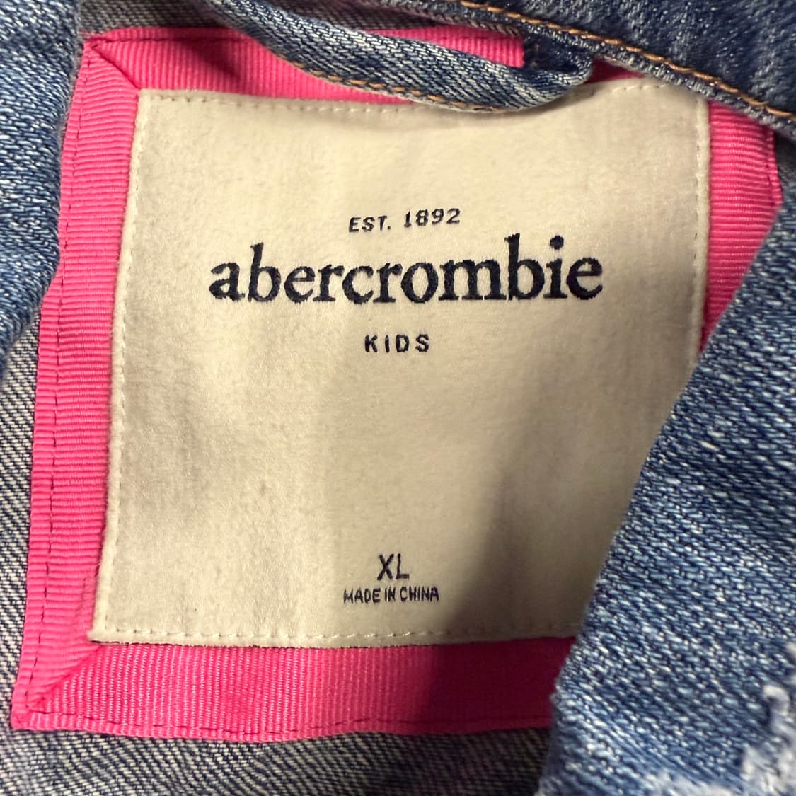[정품/XL] 아베크롬비 키즈 데님 청자켓 b19 상품이미지5