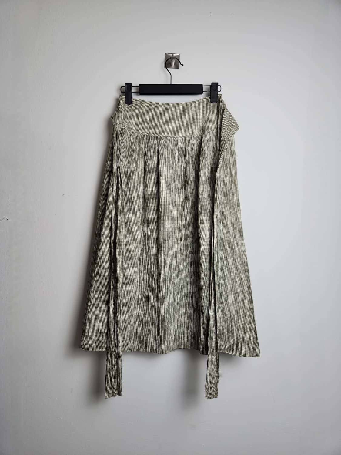 잔체크 랩 롱 스커트 상품이미지7